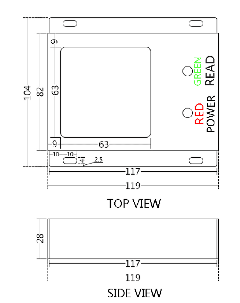 ภาพที่ 10: ภาพระยะใกล้ของเครื่องอ่าน UHF ตั้งโต๊ะระยะใกล้สำหรับห้องสมุด LED JT-6230 RFID โดยเน้นไฟและเสียงแสดงสถานะ และการรวบรวมคะแนนรีวิวและความคิดเห็น.