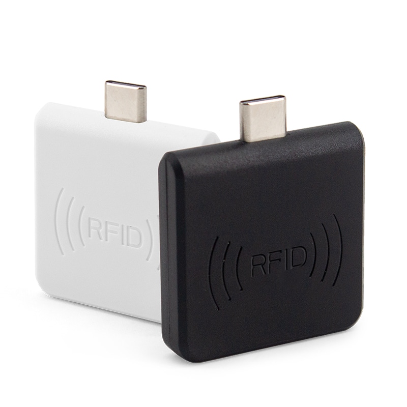 เครื่องอ่าน HF Type-C สำหรับยืมคืนบัตรห้องสมุด RFID 125KHz ID แสดงรายละเอียดชิปอย่างชัดเจนสำหรับการใช้งานด้านเครื่องอ่าน 13.56MHz HF RFID 125KHz LF.