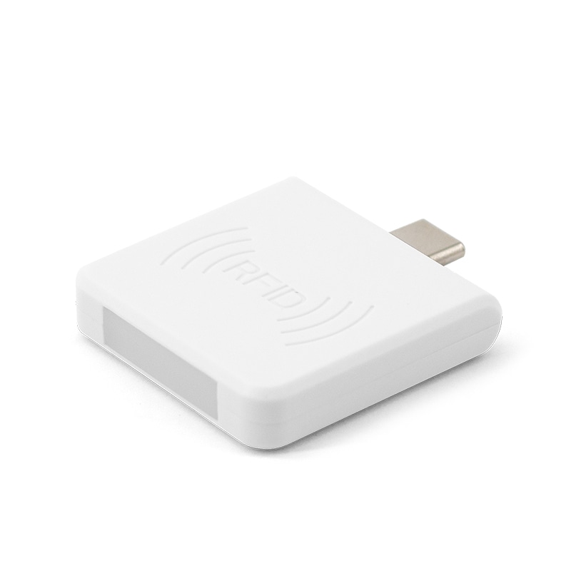 เครื่องอ่าน HF Type-C สำหรับยืมคืนบัตรห้องสมุด RFID 125KHz ID แสดงการติดตั้งบริเวณทางเข้าประตูสำหรับผู้ซื้อที่กำลังเปรียบเทียบโซลูชันเครื่องอ่าน 13.56MHz HF RFID 125KHz LF.