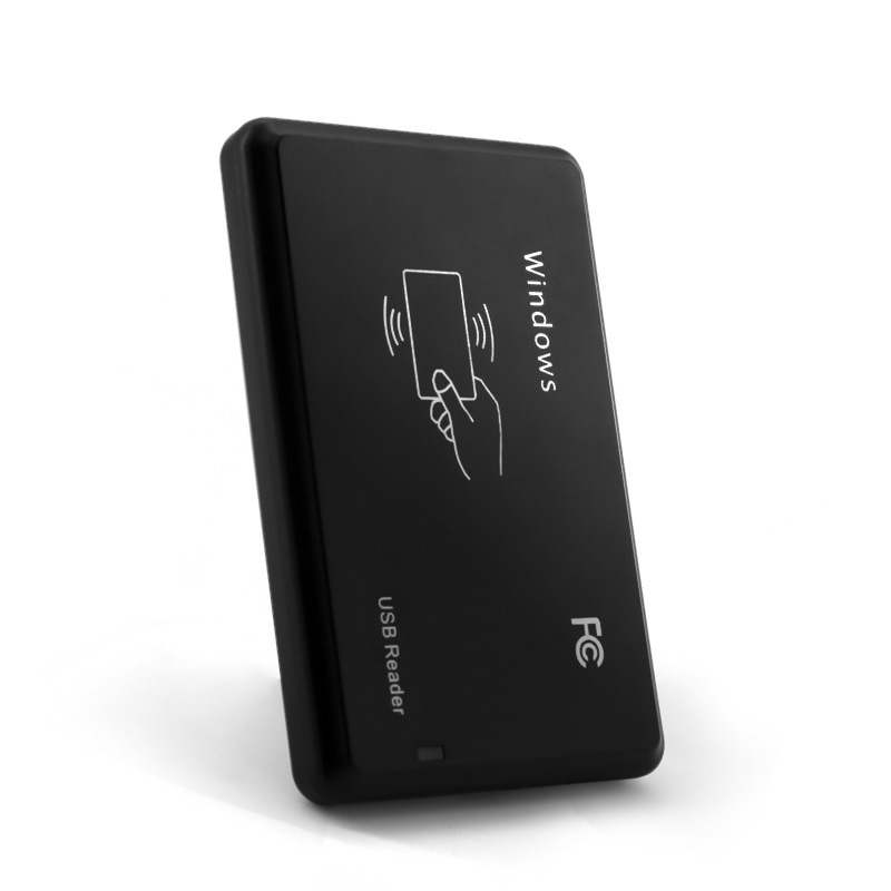 ภาพถ่ายผลิตภัณฑ์เครื่องอ่าน RFID LF 125KHz OEM สำหรับเก็บ UID บัตร 13.56MHz HF RS232 แสดงการติดตั้งบริเวณทางเข้าประตูในหมวดเครื่องอ่าน 125KHz LF RFID 13.56MHz HF.