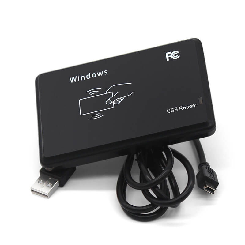 เครื่องอ่านบัตร HF RFID 13.56MHz สำหรับอ่าน UID แสดงไฟแสดงสถานะ LED อย่างชัดเจนสำหรับการใช้งานด้านเครื่องอ่าน 13.56MHz HF RFID 125KHz LF.
