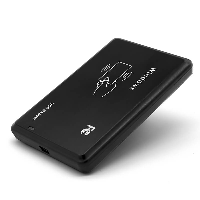 เครื่องอ่านบัตร HF RFID 13.56MHz สำหรับอ่าน UID แสดงตัวเรือนกันน้ำอย่างชัดเจนสำหรับการใช้งานด้านเครื่องอ่าน 13.56MHz HF RFID 125KHz LF.