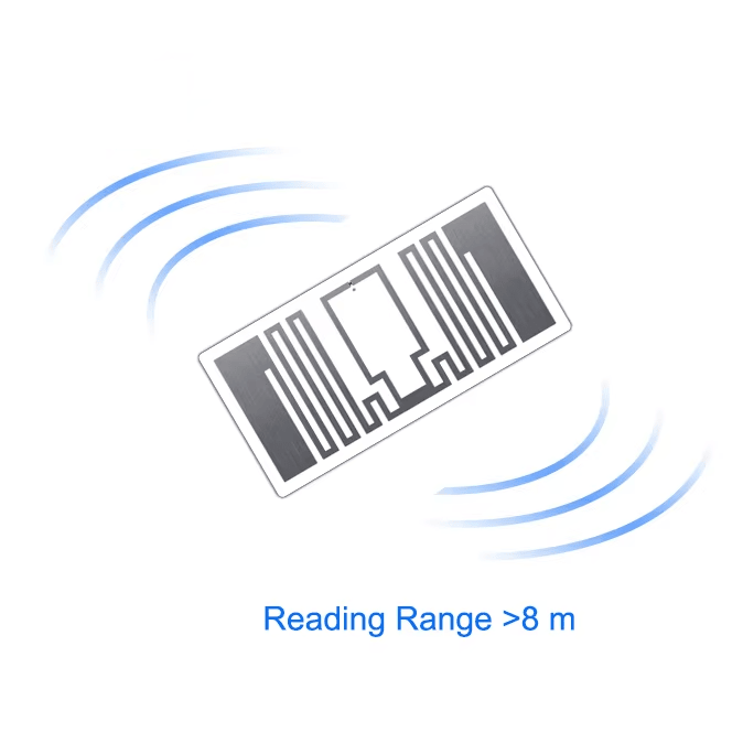 ฉลาก UHF RFID พิมพ์ได้พร้อมบาร์โค้ดและข้อความแสดงการพิมพ์บาร์โค้ดสำหรับผู้ซื้อที่กำลังเปรียบเทียบโซลูชันฉลาก UHF RFID.