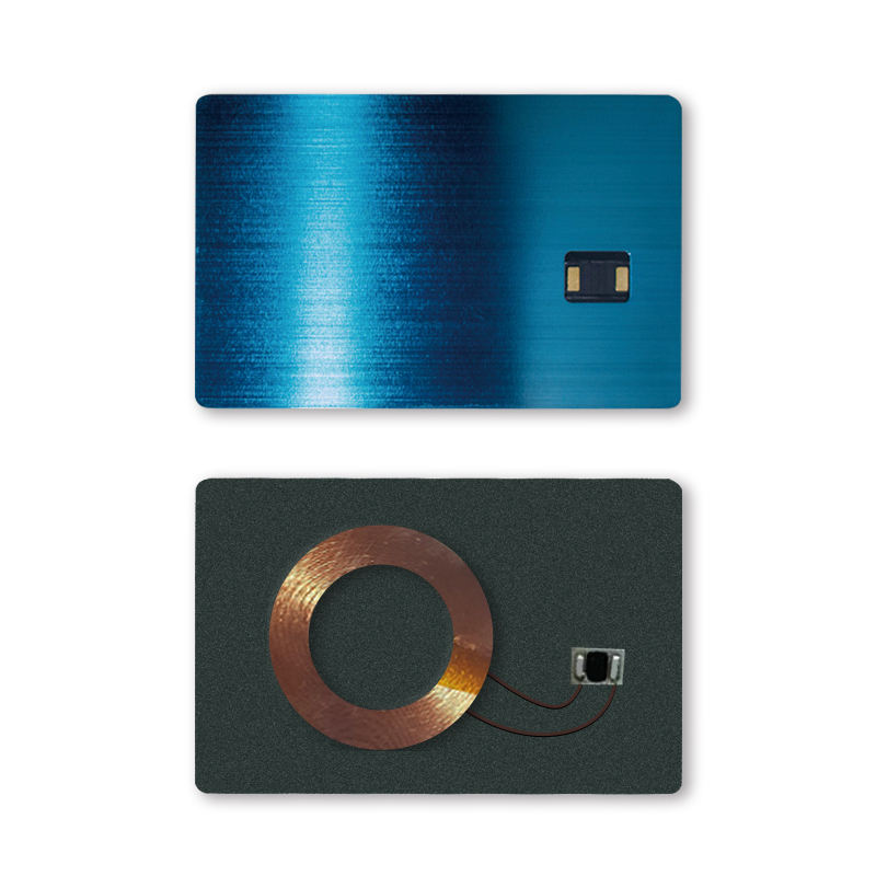สมาร์ตการ์ด IC ไฮบริดโลหะและ PVC สำหรับเข้าใช้แสดงพื้นผิวระดับพรีเมียมสำหรับผู้ซื้อที่กำลังเปรียบเทียบโซลูชันบัตร IC โลหะแบบสัมผัส.