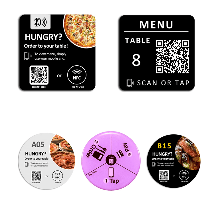 ภาพสินค้าสติกเกอร์ NFC NTAG216 สำหรับการแตะที่ทนทาน แสดงฉลากที่ทนทานในหมวดหมู่สติกเกอร์ NFC เคลือบอีพ็อกซี่