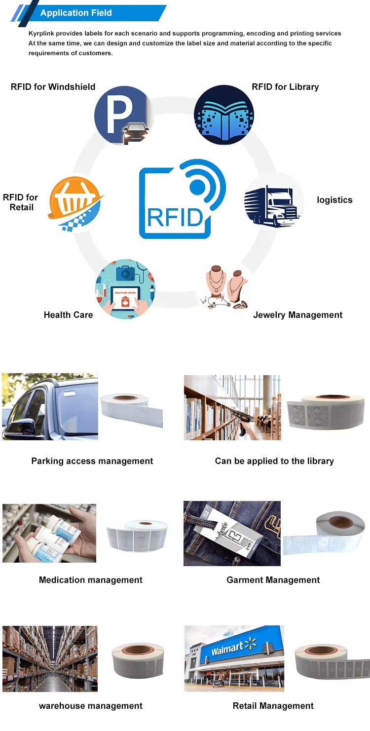 ฉลาก UHF RFID แบบยึดเกาะสูงสำหรับพื้นผิวยาก แสดงบนพื้นผิวโลหะสำหรับผู้ซื้อที่เปรียบเทียบโซลูชันฉลาก UHF RFID