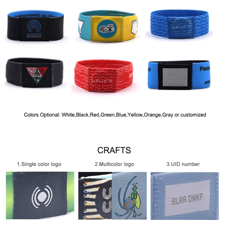 สายรัดข้อมือ RFID ยืดหยุ่นสำหรับเข้าใช้คลับจัดแสดงโดยเน้นตัวเรือนกันน้ำสำหรับโครงการสายรัดข้อมือ RFID ยางยืด.