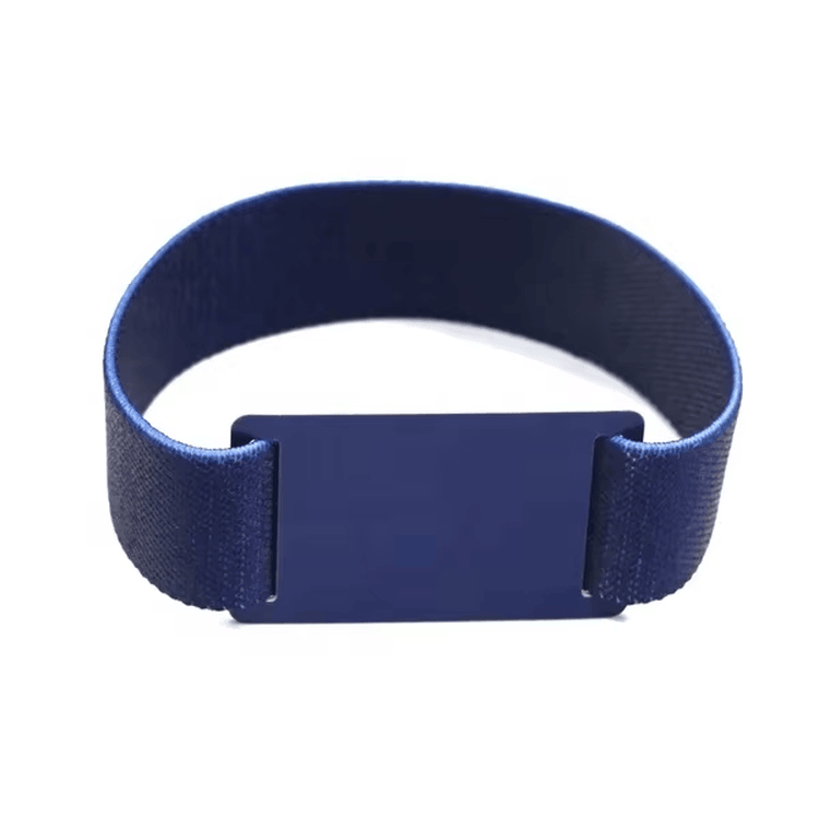 สายรัดข้อมือ RFID ผ้ายืด OEM พร้อมชิปหลายความถี่