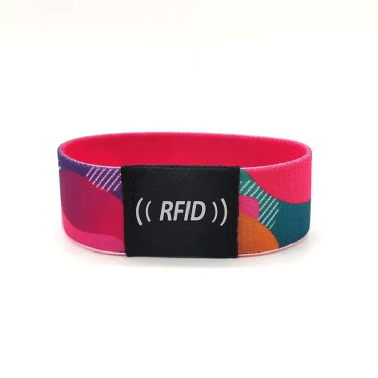 ภาพที่ 1: ภาพนี้แสดงสายรัดข้อมือ RFID เทศกาลดนตรีสำหรับ VIP และชำระเงิน โดยเน้นสีขาว และหลายสี สำหรับงานอีเวนต์และการออกบัตรเข้างาน.