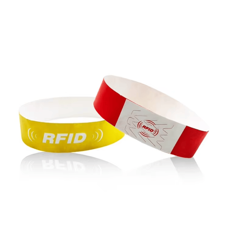 สายรัดข้อมือ Tyvek RFID สำหรับอีเวนต์ไร้เงินสด