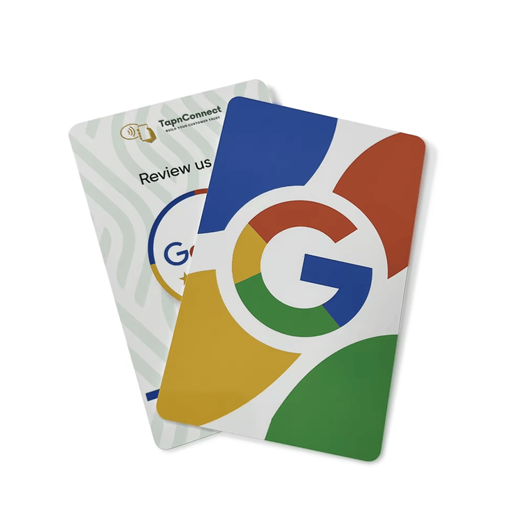 ภาพที่ 6: ภาพนี้แสดงการ์ด Google รีวิว แบบ NFC และ QR สำหรับธุรกิจ PVC โดยเน้นวัสดุ PVC การเชื่อมต่อแบบไร้สัมผัสหรือไร้สาย และการรวบรวมคะแนนรีวิวและความคิดเห็น สำหรับการมีส่วนร่วมของลูกค้าและการจัดการชื่อเสียงธุรกิจ.