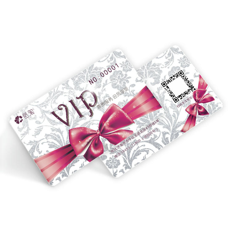 บัตรสมาชิก PVC สำหรับโปรแกรมสะสมคะแนนและ VIP แสดงรูปแบบเสาอากาศสำหรับผู้ซื้อที่กำลังเปรียบเทียบโซลูชันบัตรพลาสติก.
