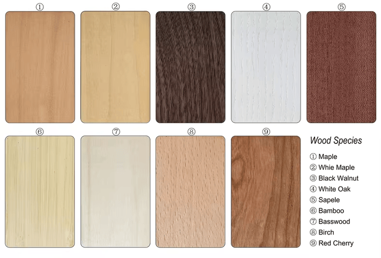 สั่งทำ RFID Wooden Corporate บัตร สำหรับ ระดับพรีเมียม การเข้าออก แสดงโดยเน้นมุมมองด้านหน้าสำหรับโครงการ Wooden บัตร