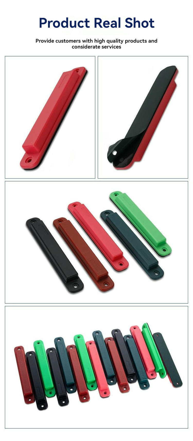 ภาพนี้เน้นแท็ก RFID ABS สำหรับติดตั้งบนโลหะ แบบยึดด้วยสกรูเพื่อการติดตามทรัพย์สิน ของขอบเงามันสำหรับการใช้งานแท็ก RFID ABS สำหรับติดตั้งบนโลหะ