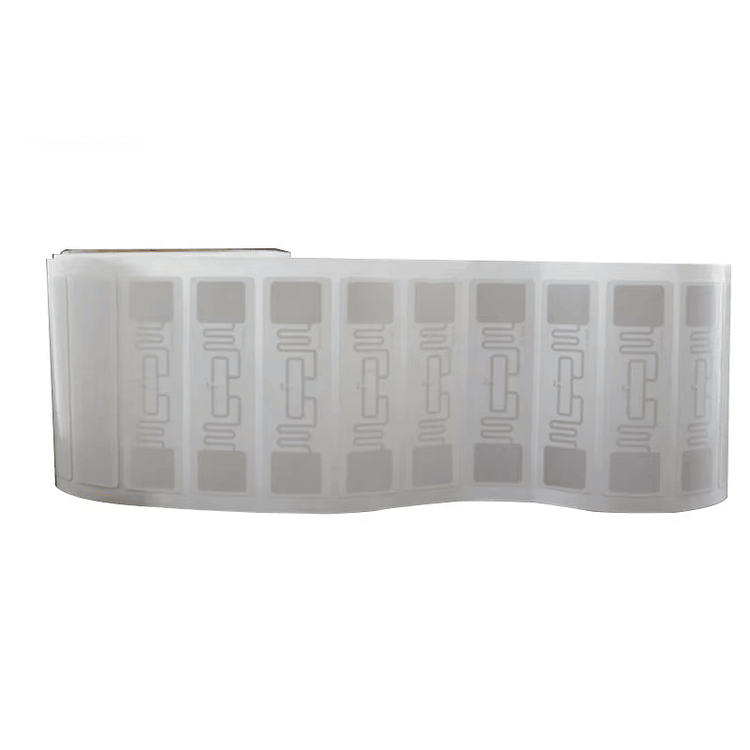 ภาพนี้เน้นฉลาก RFID UHF คุ้มค่าสำหรับโครงการจำนวนมาก ในด้านวัสดุและงานผิวสำเร็จสำหรับการใช้งานฉลาก RFID UHF