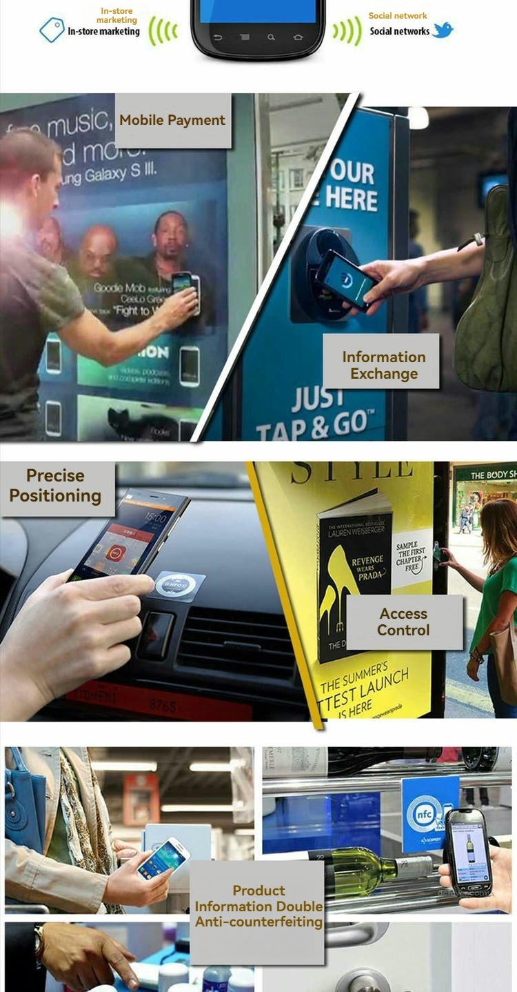 แผนภาพโดยละเอียดแสดงขนาดและข้อมูลจำเพาะทางเทคนิคของ mini nfc แท็ก ที่จำเป็นสำหรับโครงการติดแท็กทางอุตสาหกรรมและพาณิชย์เฉพาะทาง