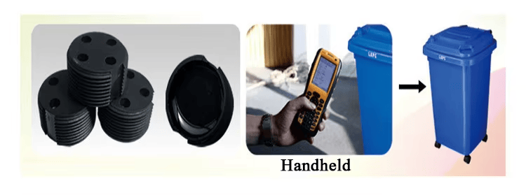 ข้อมูลบรรจุภัณฑ์และโลจิสติกส์สำหรับการสั่งซื้อแท็ก RFID สำหรับถังขยะ รุ่น GB30-3 จำนวนมากสำหรับผู้ให้บริการด้านสิ่งแวดล้อมระหว่างประเทศ