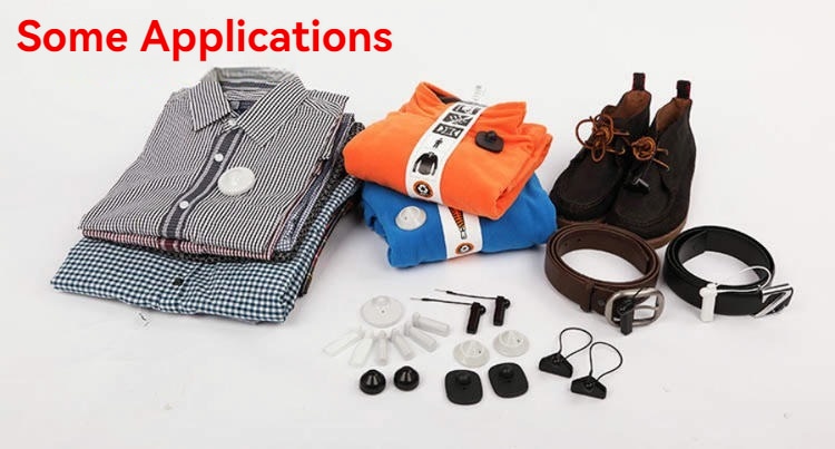 แท็ก RFID สำหรับค้าปลีกจากซัพพลายเออร์สำหรับความปลอดภัยเครื่องแต่งกาย แสดงโดยเน้นการพิมพ์บาร์โค้ด สำหรับโครงการแท็ก RFID สำหรับค้าปลีก