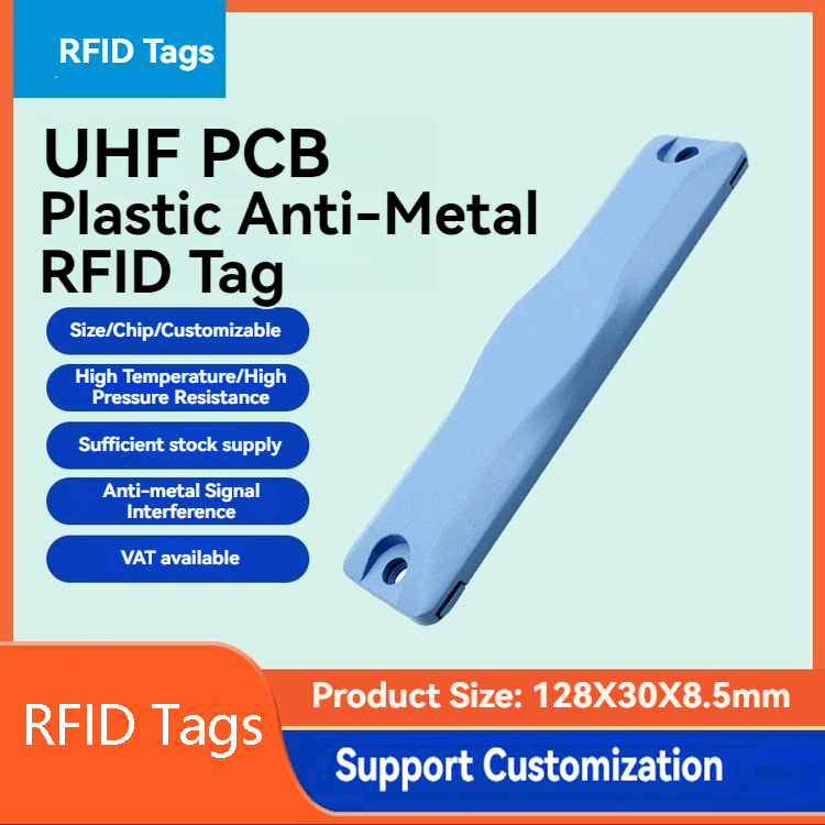 2) ภาพนี้แสดงแท็ก UHF RFID แม่เหล็กถอดย้ายได้สำหรับทรัพย์สินโลหะ ep12830-1 โดยเน้นโครงสร้างที่แข็งแรงทนทาน และระยะอ่านไกล.