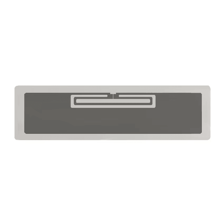 แสดง RFID แท็ก inlay แบบกันน้ำชนิดแผ่นเดียว พร้อมรูปแบบเสาอากาศขนาดกะทัดรัดสำหรับการใช้งานที่เชื่อถือได้บนสินค้าที่สัมผัสความชื้น