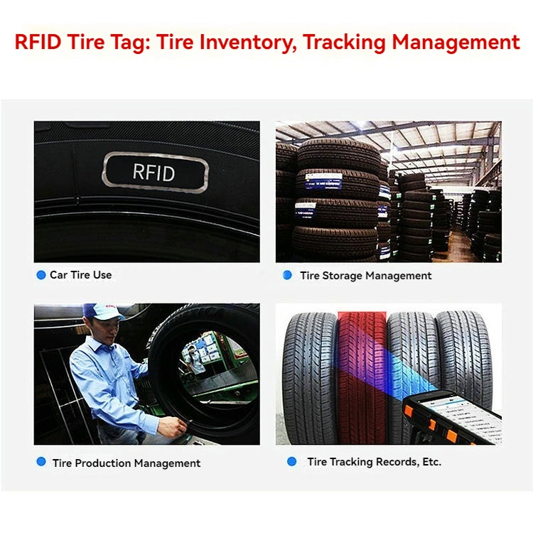ไอคอนอุตสาหกรรมแสดงถึงคุณสมบัติกันน้ำและทนสารเคมีของแท็ก RFID ยางแบบทนทานสำหรับการใช้งานกลางแจ้ง