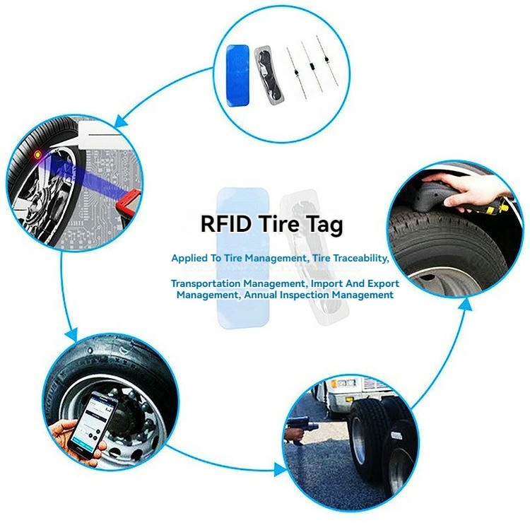 กลุ่มแท็ก RFID ยางสีดำถูกจัดแสดงร่วมกันเพื่อแสดงความสามารถในการจัดหาแบบจำนวนมากสำหรับผู้ผลิตยางทั่วโลก