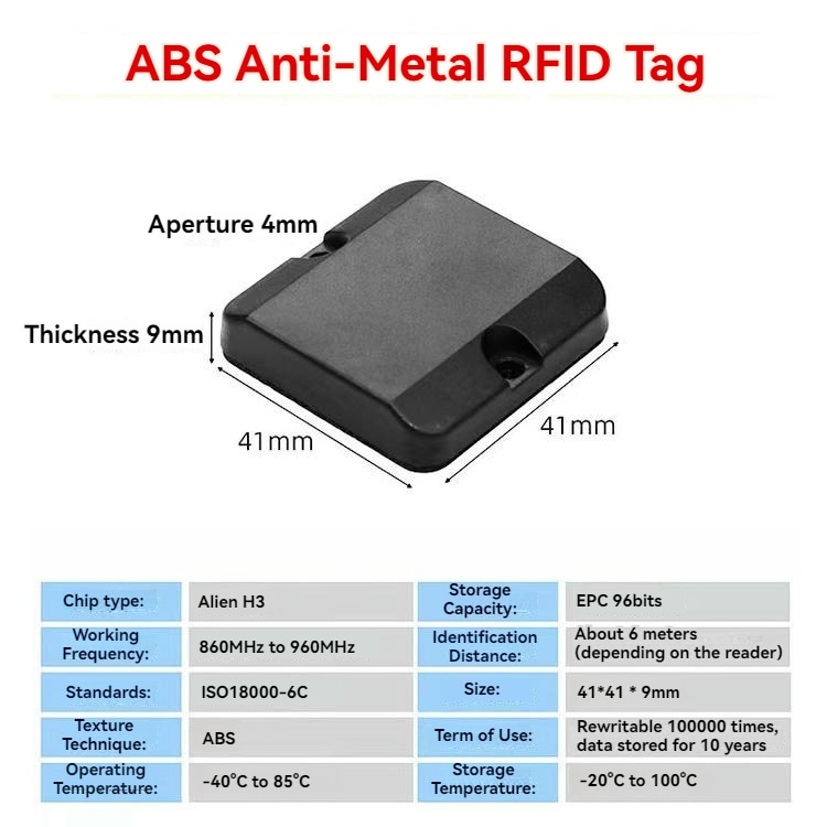 ภาพผลิตภัณฑ์ แท็ก RFID ABS สำหรับติดบนโลหะในอุตสาหกรรมเพื่อการติดตามเครื่องมือ แสดงการติดตามคลังสินค้าในหมวดหมู่ แท็ก RFID ABS สำหรับติดบนโลหะ