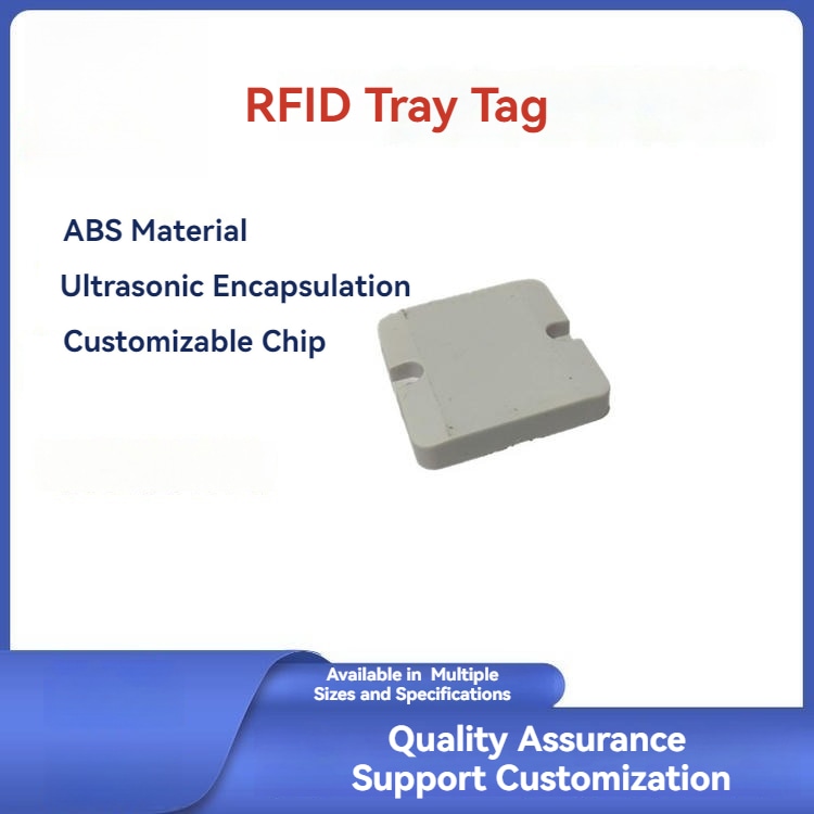 5) ภาพนี้แสดงแท็ก RFID ABS สำหรับชั้นอัจฉริยะและตำแหน่งสต็อกร้านค้า โดยเน้นหนึ่งชิ้น สีขาว และขนาดกะทัดรัด.