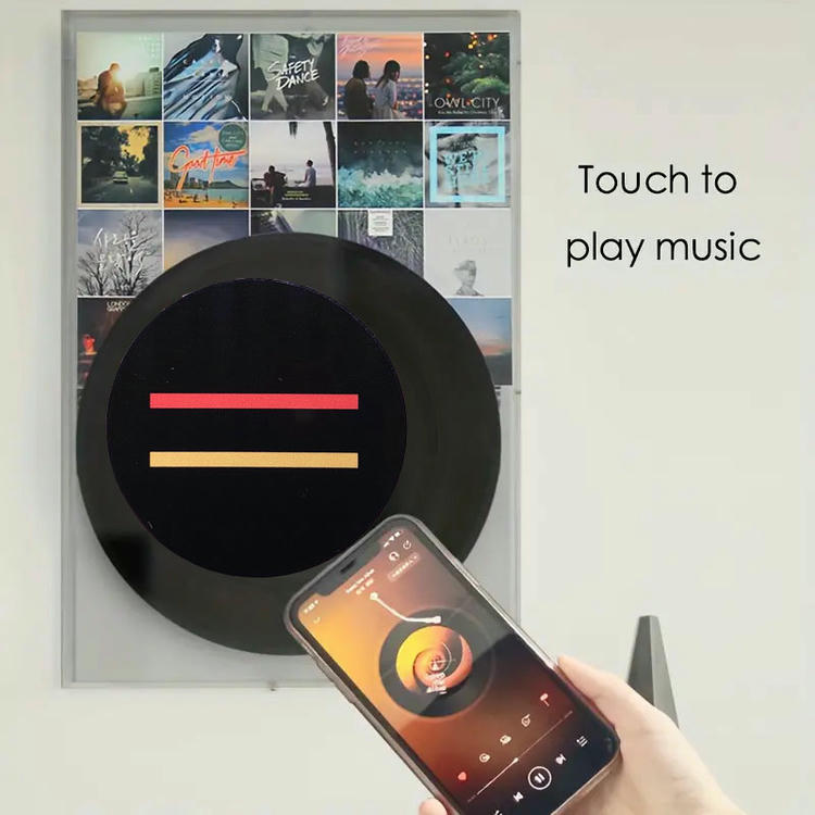 ชิป NFC เพลงแบบกำหนดเองสำหรับอัลบั้มไวนิลระบบแตะเพื่อเล่นที่แสดงพร้อมฉลากทนทานสำหรับผู้ซื้อที่เปรียบเทียบโซลูชัน สั่งทำ NFC แท็ก