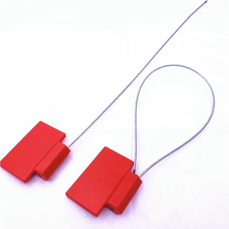 2) ภาพนี้แสดงซีลความปลอดภัย RFID HF สั่งทำสำหรับโลจิสติกส์และตู้สินค้า SS4828-1 โดยเน้นหนึ่งชิ้น สองชิ้น สีขาว สีแดง การเชื่อมต่อและขั้วต่อ คุณสมบัติด้านความปลอดภัยและป้องกันการแกะย้าย และรูปแบบสายรัดและห่วง สำหรับการติดตามสาย ระบบท่อ และงานสาธารณูปโภค.