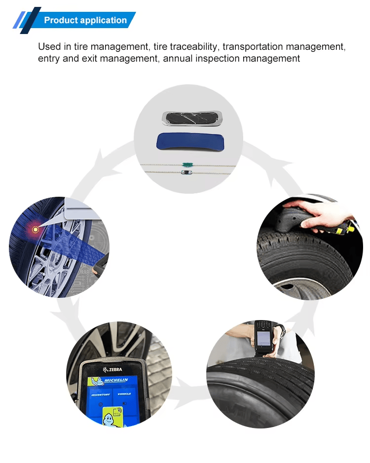 การติดตั้งแท็กยาง RFID TI9535-1 สำเร็จรูปภายในยางรถบรรทุกงานหนัก แสดงให้เห็นถึงการติดตั้งระบบติดตามที่มั่นคงและมีโปรไฟล์ต่ำ