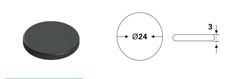 แท็ก RFID PPS ขนาด 24mm สำหรับงานติดตามในอุตสาหกรรมที่รุนแรง แสดงจากมุมมองที่ชัดเจนบนพื้นผิวโลหะสำหรับการใช้งานแท็ก RFID PPS