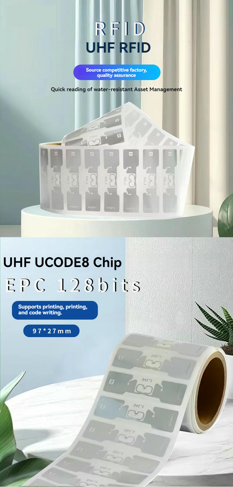 ภาพสินค้าฉลาก UHF RFID สำหรับการติดตามสินค้าคงคลังในคลังสินค้า แสดงพื้นผิวแบบ สำหรับติดบนโลหะ ในหมวดหมู่ฉลาก UHF RFID