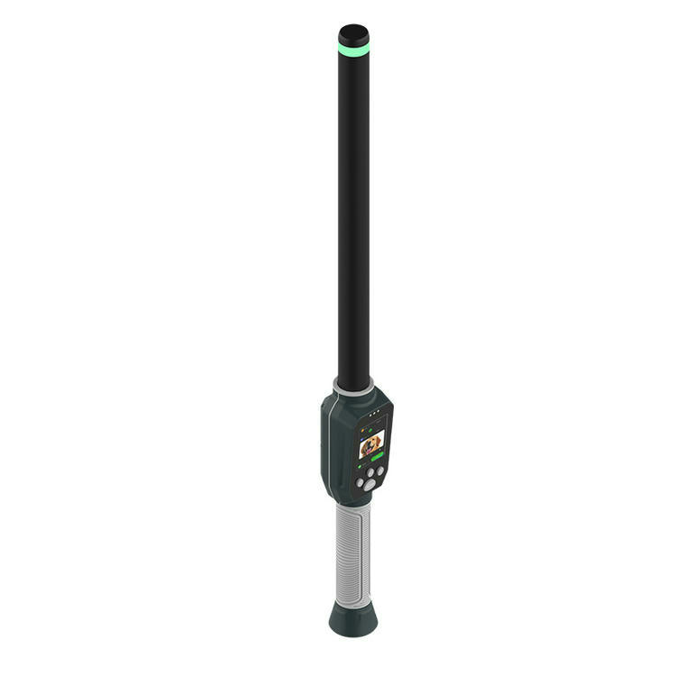 3) ภาพนี้แสดงเครื่องสแกน RFID มือถือ IP65 สำหรับติดตามภาคสนาม LCD FS-A18-UHF โดยเน้นแบบโปร่งใส และหน้าจอแสดงข้อมูล.