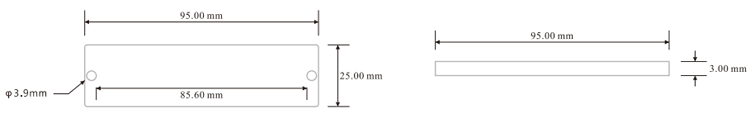 แท็ก RFID แบบ PCB สำหรับติดบนโลหะระยะไกลสำหรับทรัพย์สินอุตสาหกรรม แสดงจากมุมมองด้านหลังกาวใสสำหรับการใช้งานแท็ก RFID แบบ PCB สำหรับติดบนโลหะ