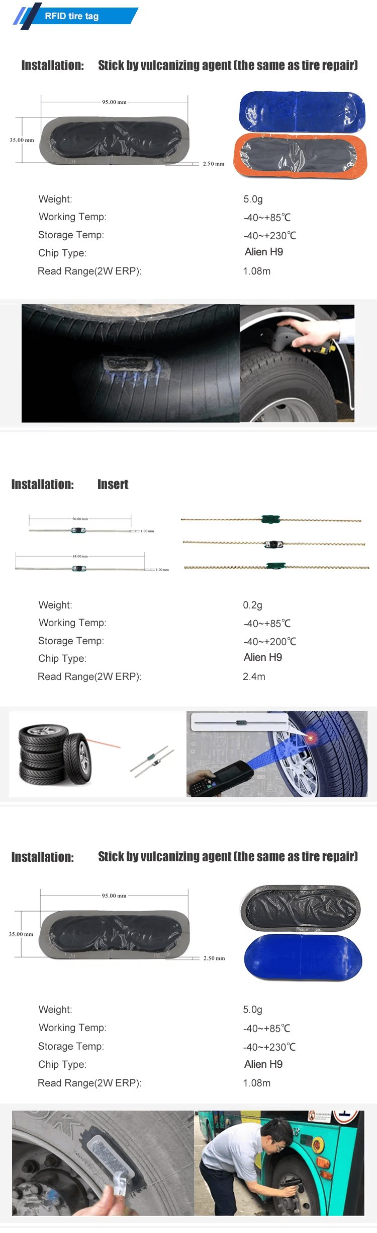 ความเข้ากันได้ของแท็กยาง RFID TI9535-1 กับยางรถบรรทุกและรถบัสหลายประเภท ทำให้เป็นโซลูชันที่หลากหลายสำหรับโลจิสติกส์ทั่วโลก