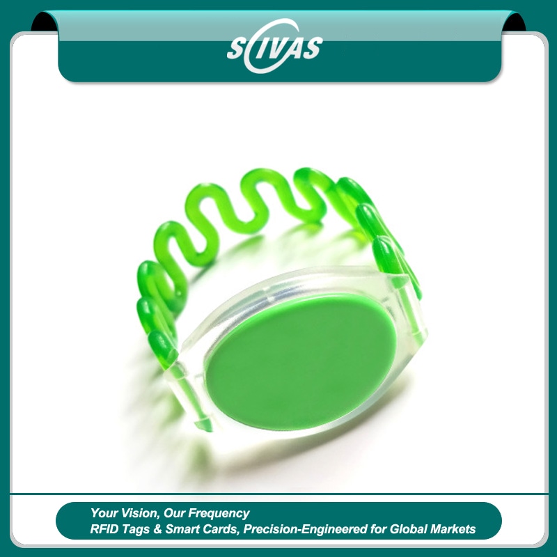 สายรัดข้อมือ NFC พลาสติกกันน้ำสำหรับโรงแรมและรีสอร์ต