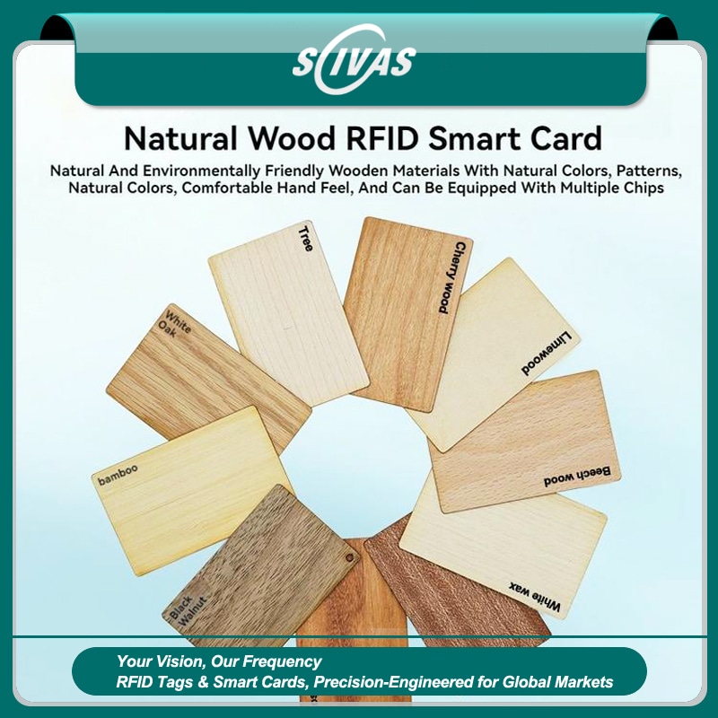 บัตรไม้เอล์มผสานฟังก์ชัน RFID กับของขวัญ แสดงสถานการณ์ใช้งานอย่างชัดเจนสำหรับการใช้งานด้านบัตรไม้.