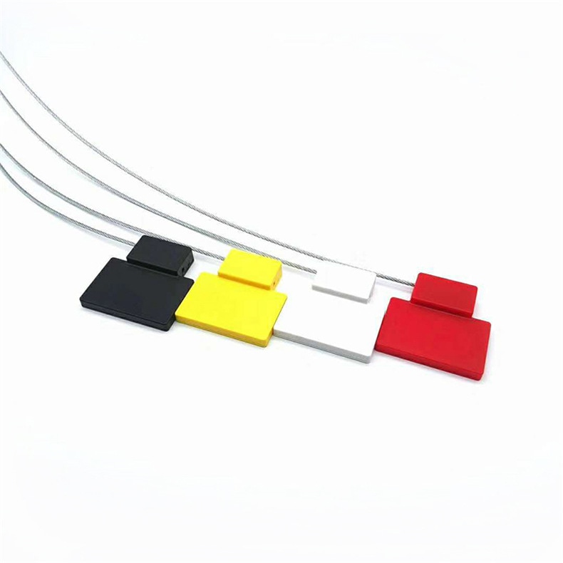 ซีลนิรภัย RFID รุ่น SS4544-1 สีดำ สีเหลือง สีขาว และสีแดงเรียงต่อกันเพื่อแสดงสีตัวเรือนที่มีจำหน่าย