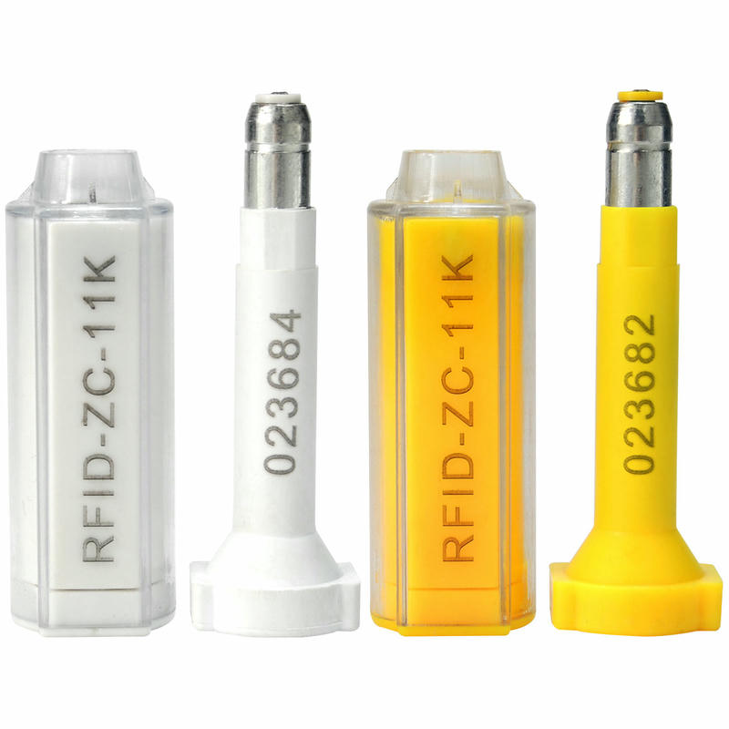 ภาพถ่ายผลิตภัณฑ์ซีลโบลต์ RFID ISO17712 สำหรับตู้สินค้าขนส่ง UHF แสดงการใช้งานในอุตสาหกรรมในหมวดซีลรักษาความปลอดภัย RFID.