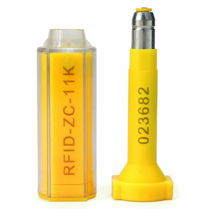ซีลโบลต์ RFID ISO17712 สำหรับตู้สินค้าขนส่ง UHF จัดแสดงโดยเน้นการออกแบบขนาดพกในกระเป๋าสตางค์สำหรับโครงการซีลรักษาความปลอดภัย RFID.