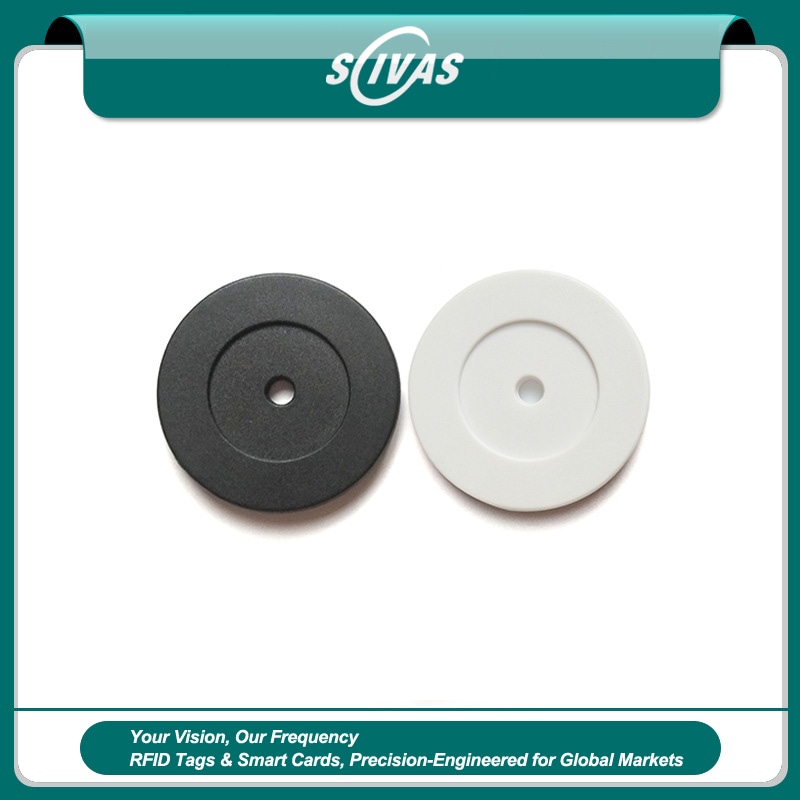 แท็กสายตรวจ ABS ขนาดใหญ่สำหรับจุดตรวจรักษาความปลอดภัย RFID ID แสดงรูปแบบเสาอากาศอย่างชัดเจนสำหรับการใช้งานด้านแท็กตรวจยาม ABS RFID.