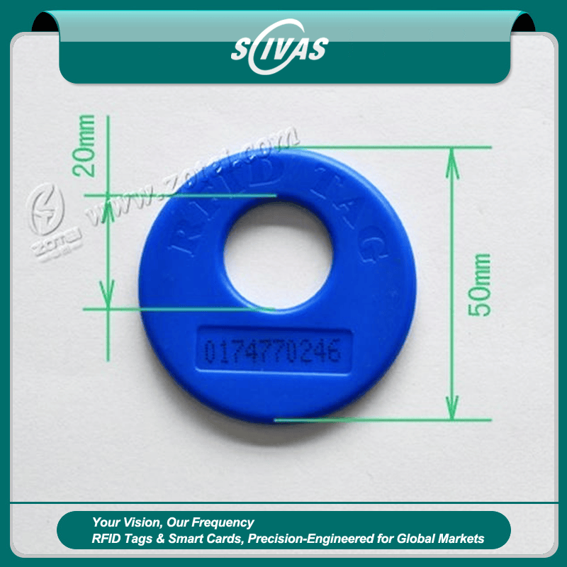 แท็กสายตรวจแผ่น ABS สำหรับบันทึกจุดรักษาความปลอดภัย RFID แสดงการจัดการทรัพย์สินอย่างชัดเจนสำหรับการใช้งานด้านแท็กตรวจยาม ABS RFID.