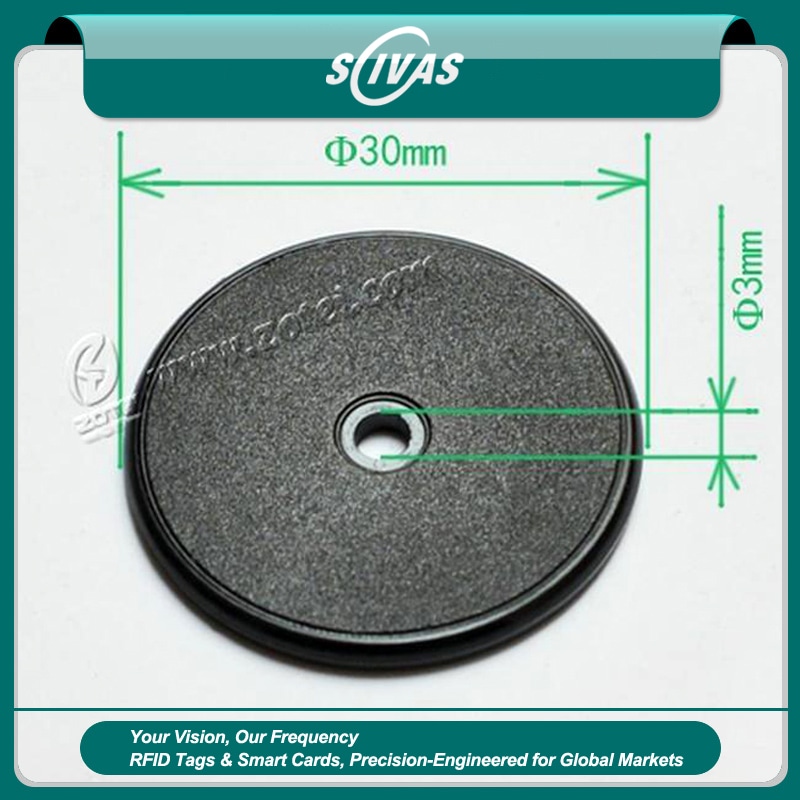 แท็กสายตรวจ ABS RFID สำหรับบันทึกจุดรักษาความปลอดภัย แสดงฉลากทนทานอย่างชัดเจนสำหรับการใช้งานด้านแท็กตรวจยาม ABS RFID.