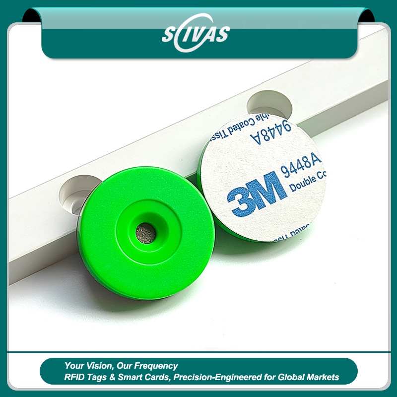 ภาพนี้ธิบายว่าแท็ก RFID รุ่น ABS30-1 รองรับทั้งความถี่ 125khz และ 13.56mhz เพื่อความเข้ากันได้กว้างขวางกับเครื่องอ่าน