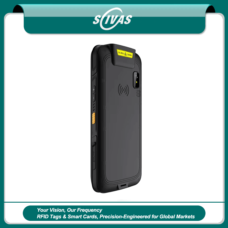 เครื่องอ่าน RFID แอ็กทีฟมือถือ Android 12 ระยะไกล