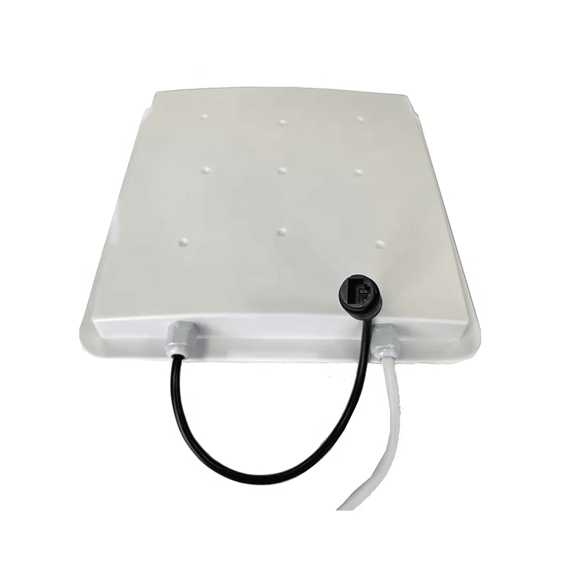 ภาพแผนผังทางเทคนิคของเครื่องอ่าน UHF RFID EPC Gen2 สำหรับทางเข้า ZK-RFID101-EU 255 50 โดยแสดงขนาดและสัดส่วนของผลิตภัณฑ์.