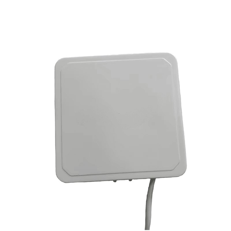 แผนภาพการเดินสายแสดงวิธีเชื่อมต่อเครื่องอ่าน ZK-RFID104 เข้ากับเทอร์มินัลอุตสาหกรรมโดยใช้โปรโตคอลการสื่อสารแบบ Wiegand และ RS485