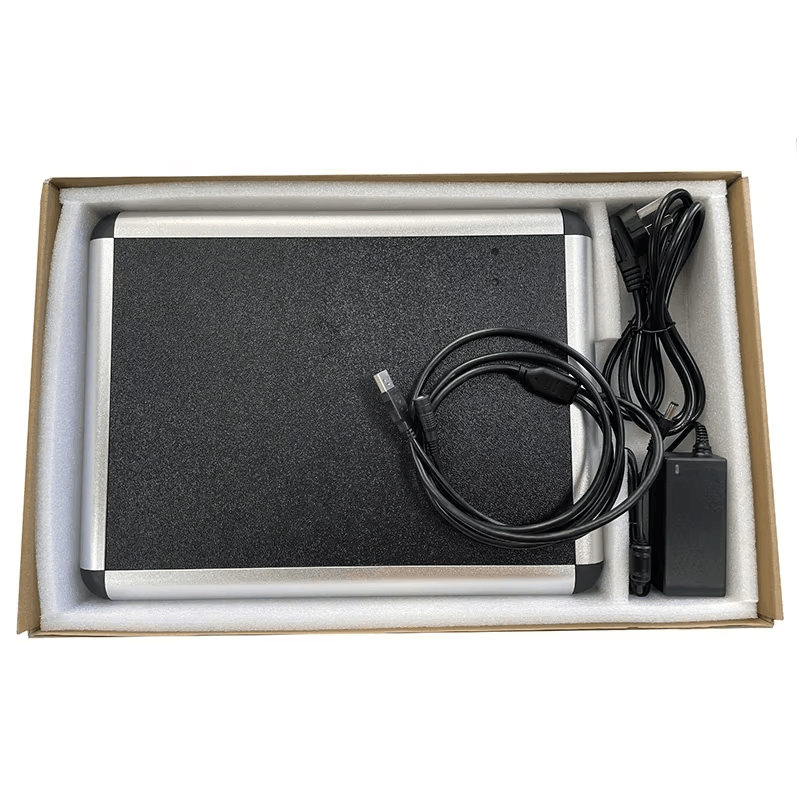 ภาพนี้แสดงเครื่องอ่าน UHF RFID ตั้งโต๊ะแบบขายส่ง ZK-RFID108E LED โดยแสดงไฟและเสียงแสดงสถานะการทำงาน ไฟแสดงสถานะ LED และเสียงแจ้งเตือนการทำงาน.
