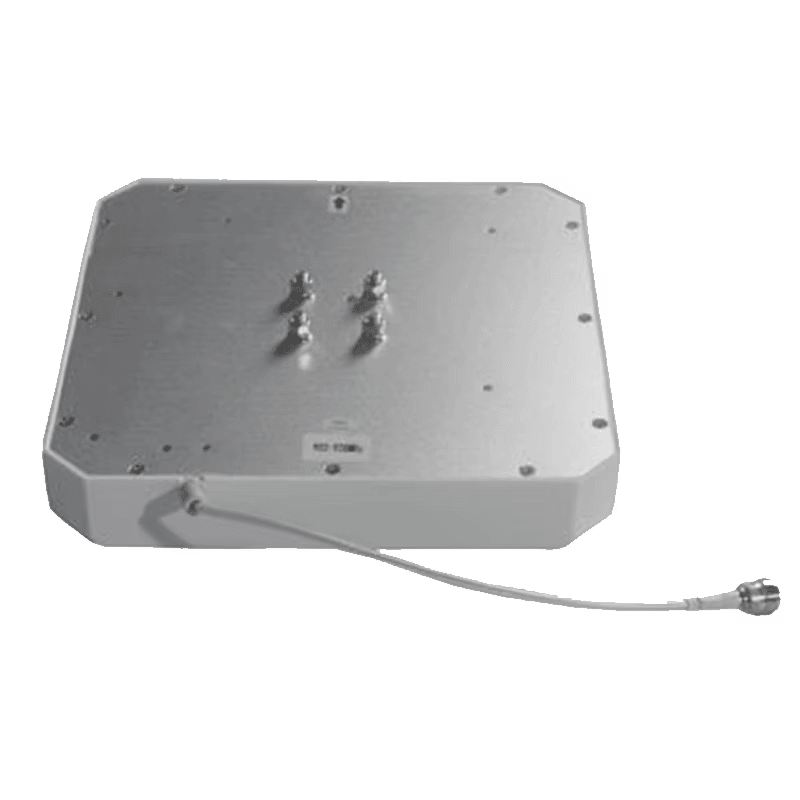 มุมมองด้านหลังของเสาอากาศ UHF RFID 9dBi สั่งทำสำหรับติดตามระยะไกล ZK-ANT258D โดยแสดงโครงสร้างเสาอากาศ เพื่อให้เห็นส่วนประกอบด้านหลังอย่างชัดเจน.